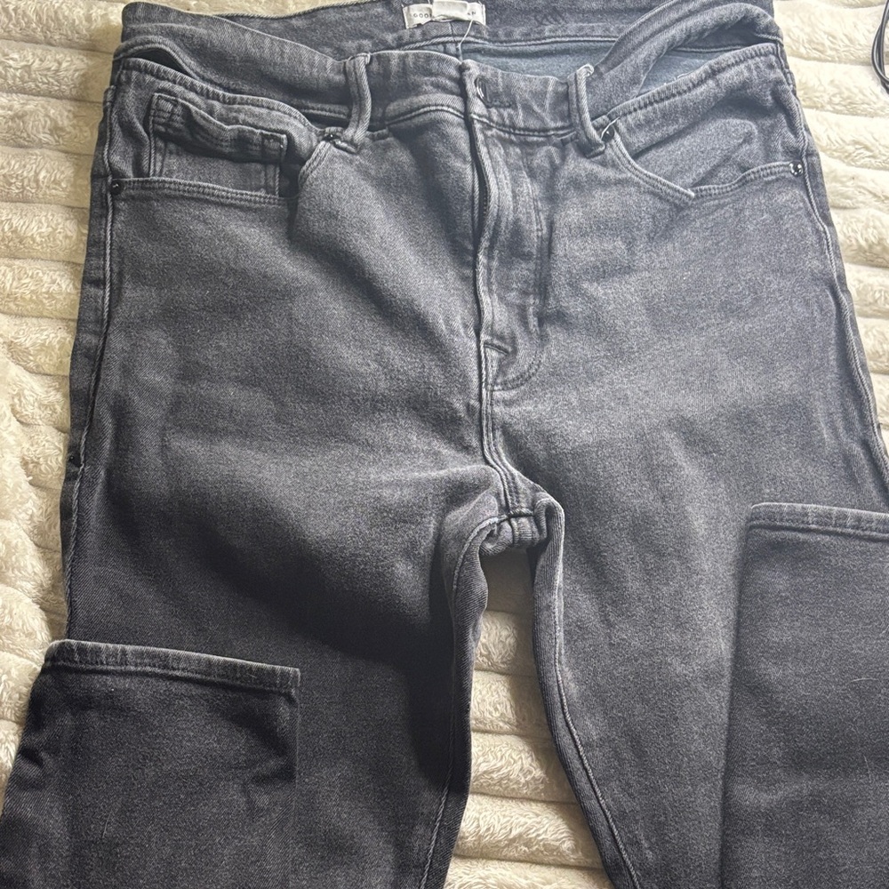 Good American Charcoal Skinny Jeans